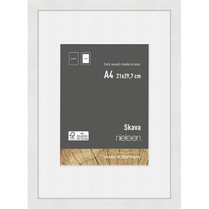 Foto rāmīši - Nielsen Photo Frame 6321101 Skava White A4 21 x 29.7 cm - ātri pasūtīt no ražotāja