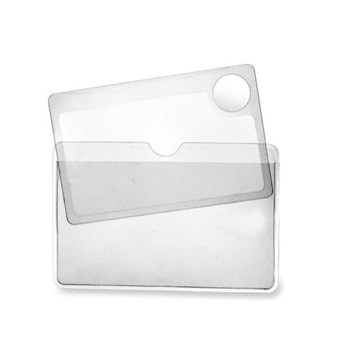 Magnifying Glasses - Carson Pocket Magnifier WM-01 2.5x Credit Card Size Magnifier with 6x Spot Lens - quick order from manufacturer