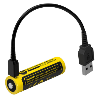 Nitecore14500NL1475R750mAh36Volt MicroUSBaansluiting