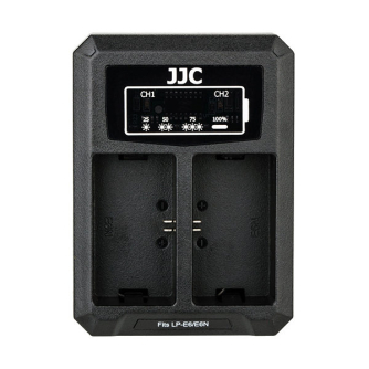 JJCCanonDCH-LPE6USBDualBatteryCharger(forCanonLP-E6LP-E6Naccu)DCHLPE6