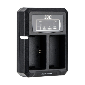 JJCCanonDCH-LPE6USBDualBatteryCharger(forCanonLP-E6LP-E6Naccu)DCHLPE6