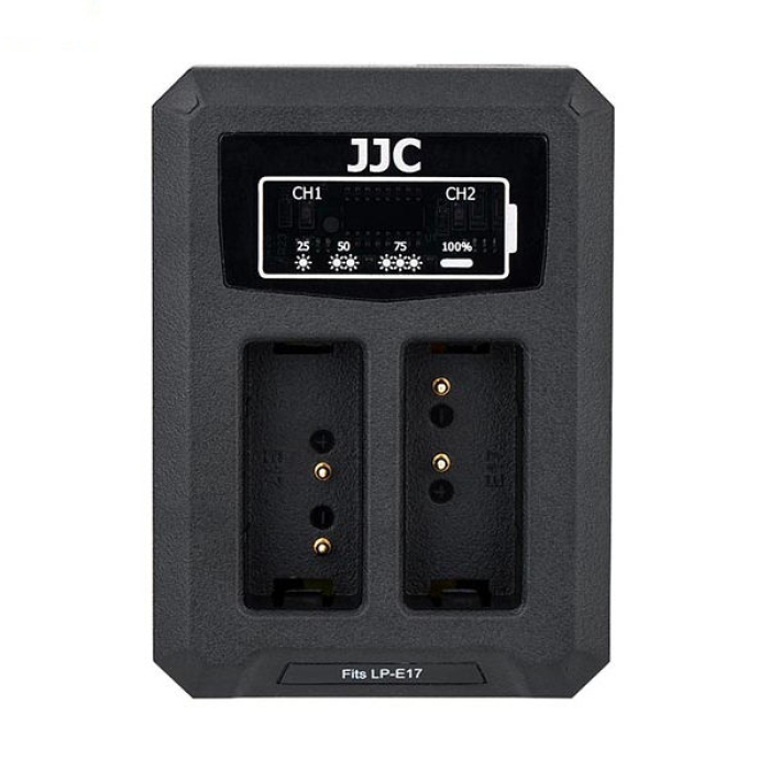 JJCCanonDCH-LPE17USBDualBatteryCharger(forCanonLPE17accu)DCHLPE17