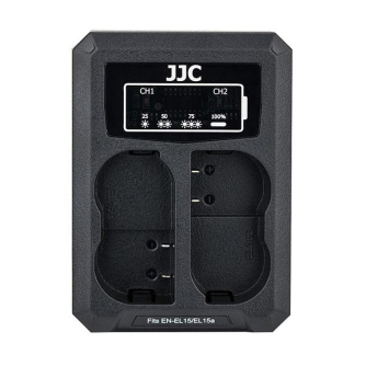 JJCNikonDCH-ENEL15USBDualBatteryCharger(forNikonENEL15accu)DCHENEL15