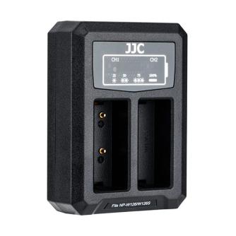 JJCFujiDCH-NPW126USBDualBatteryCharger(forFujiNP-W126accu)DCHNPW126