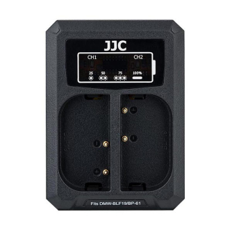 JJCPanasonicDCH-BLF19EUSBDualBatteryCharger(forPanasonicDMW-BLF19SigmaBP-61)DCHBLF19E