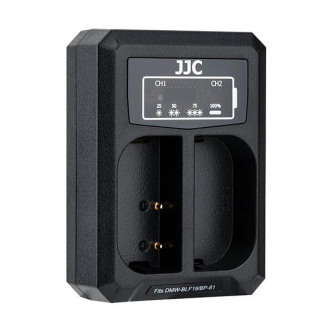 JJCPanasonicDCH-BLF19EUSBDualBatteryCharger(forPanasonicDMW-BLF19SigmaBP-61)DCHBLF19E