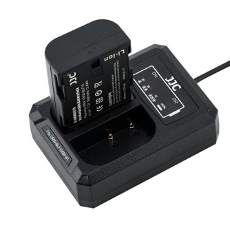 JJCPanasonicDCH-BLF19EUSBDualBatteryCharger(forPanasonicDMW-BLF19SigmaBP-61)DCHBLF19E