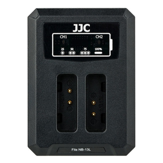 JJCCanonDCH-NB13LUSBDualBatteryCharger(forCanonNB-13L)DCHNB13L