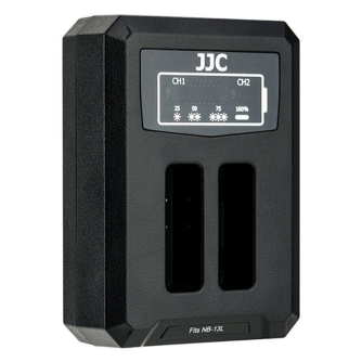 JJCCanonDCH-NB13LUSBDualBatteryCharger(forCanonNB-13L)DCHNB13L