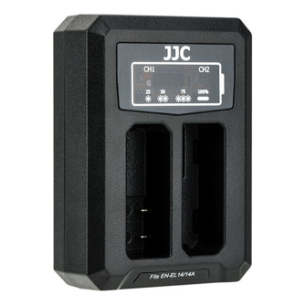 JJCNikonDCH-ENEL14AUSBDualBatteryCharger(voorNikonEN-EL14EN-EL14A)DCHENEL14A