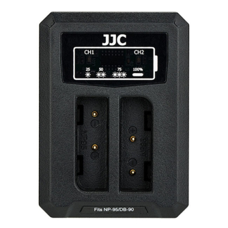 JJCFujiDCH-NP95USBDualBatteryCharger(forFujifilmNP-95RicohDB-90)DCHNP95