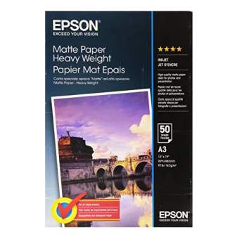 Epson | Матовая | Бумага | A3 (297 x 420 мм) | 167 г/м² | 50 листов