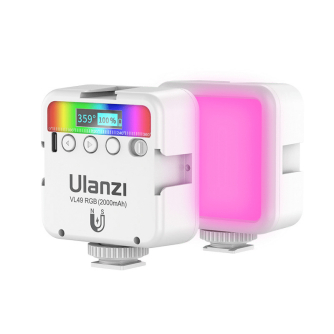 On-camera LED light - Lampa LED Ulanzi VL49 - RGB, WB (2500 K - 9000 K), biaa - buy today in store and with delivery