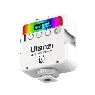 On-camera LED light - Lampa LED Ulanzi VL49 - RGB, WB (2500 K - 9000 K), biaa - quick order from manufacturer