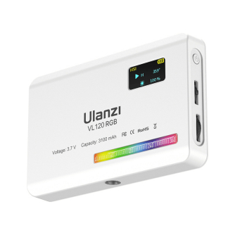 Light Panels - Ulanzi VL120 LED lamp - RGB, WB (2500 K - 9000 K), white - quick order from manufacturer