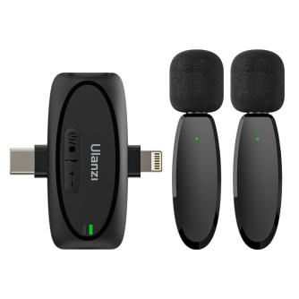 Wireless Lavalier Microphones - Ulanzi V6 wireless audio kit - USB-C + Lightning - buy today in store and with delivery