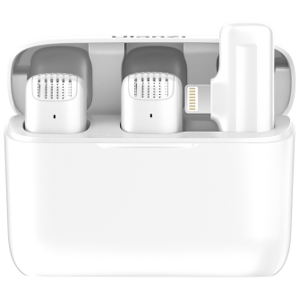 Austiņas - Ulanzi J12 wireless audio kit - Lightning, white - ātri pasūtīt no ražotāja