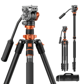 Video statīvi - K&F Concept K234A7 video tripod with FH-03 head - ātri pasūtīt no ražotāja