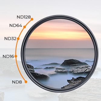 Neutral Density Filters - K&F Concept Nano-X MRC Fader Magnetic Adjustable Gray Filter ND8-128 - 82 mm - quick order from manufacturer