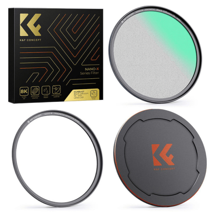 Soft Focus Filters - K&F Concept Nano-X MRC Black Mist 1/4 - 82 mm magnetic diffusion filter - quick order from manufacturer