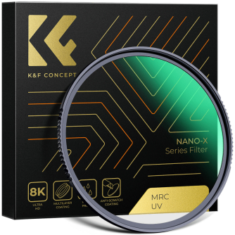 UV aizsargfiltri - K&F Concept Nano-X MRC UV filter - 62 mm - ātri pasūtīt no ražotāja