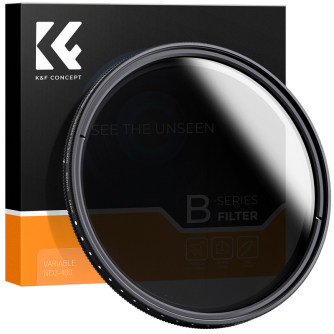 ND neitrāla blīvuma filtri - K&F Concept B-Series Fader ND2-400 Adjustable Gray Filter - 49 mm - ātri pasūtīt no ražotāja