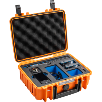 Koferi - BW OUTDOOR CASES TYPE 1000 FOR INSTA360 X4, ORANGE 110246 - ātri pasūtīt no ražotāja