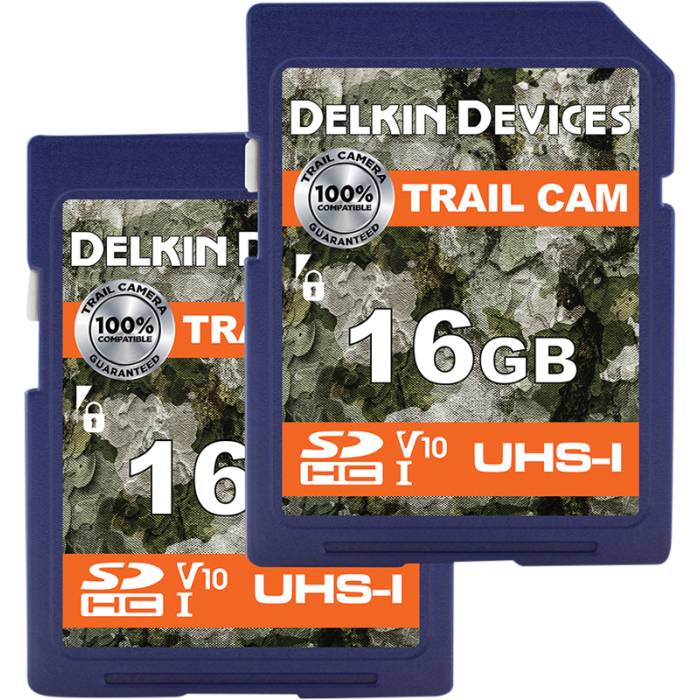 Atmiņas kartes - DELKIN SDHC TRAIL CAM R100/W30 (V10) 16GB (2PK) DDSDTRL-2X16 - ātri pasūtīt no ražotāja