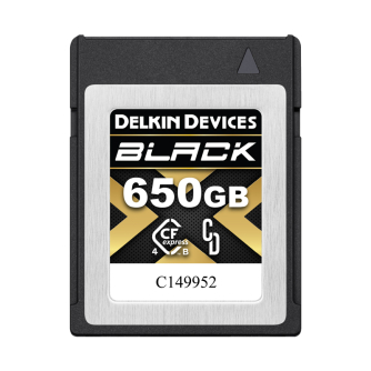 Atmiņas kartes - DELKIN CFEXPRESS BLACK R3530/W3250 (4.0) 650GB DCFX4B650 - ātri pasūtīt no ražotāja