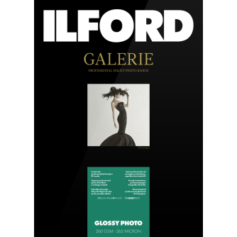 Photo paper for printing - ILFORD GALERIE GLOSSY PHOTO 260G 13X18 100 SHEET 2004023 - quick order from manufacturer