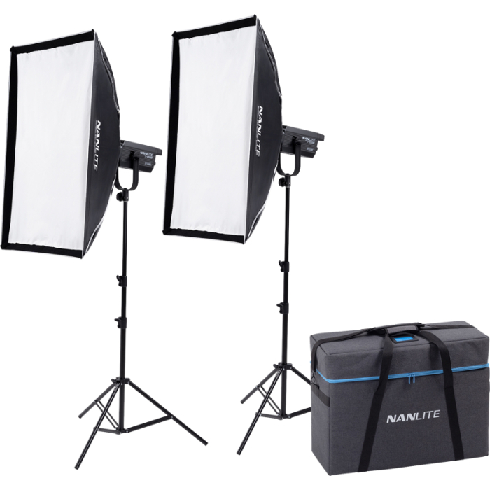 Softboksi - NANLITE FS-150B BI-COLOUR 2 LIGHT KIT WITH STAND FS-150B 2KIT-S-LS-1 - ātri pasūtīt no ražotāja