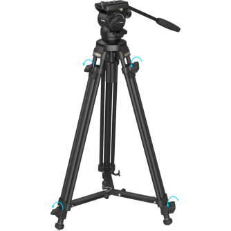 Video Tripods - SMALLRIG 4685 LIGHTWEIGHT VIDEO CARBON FIBER TRIPOD KIT AD-50 4685 - quick order from manufacturer