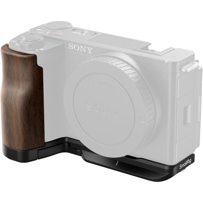 Kameru bateriju gripi - SMALLRIG 4864 L-SHAPE MOUNT PLATE WITH WOODEN HANDLE FOR SONY ZV-E10 II 4864 - ātri pasūtīt no ražotāja