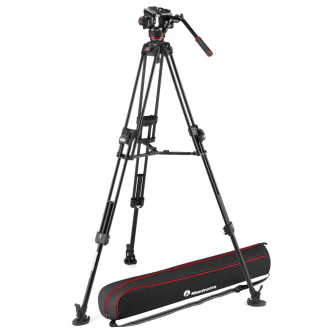 Video Tripods - AF Marcotec Manfrotto 504X Fluid Video Kit with 645 Fast Twin Alu Tripod (MVK504XTWINFA) - quick order from manufacturer