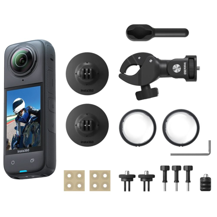 360 Live Streaming Camera - Insta360 X4 Motorcycle Bundle (CINSABMA-X405) - quick order from manufacturer