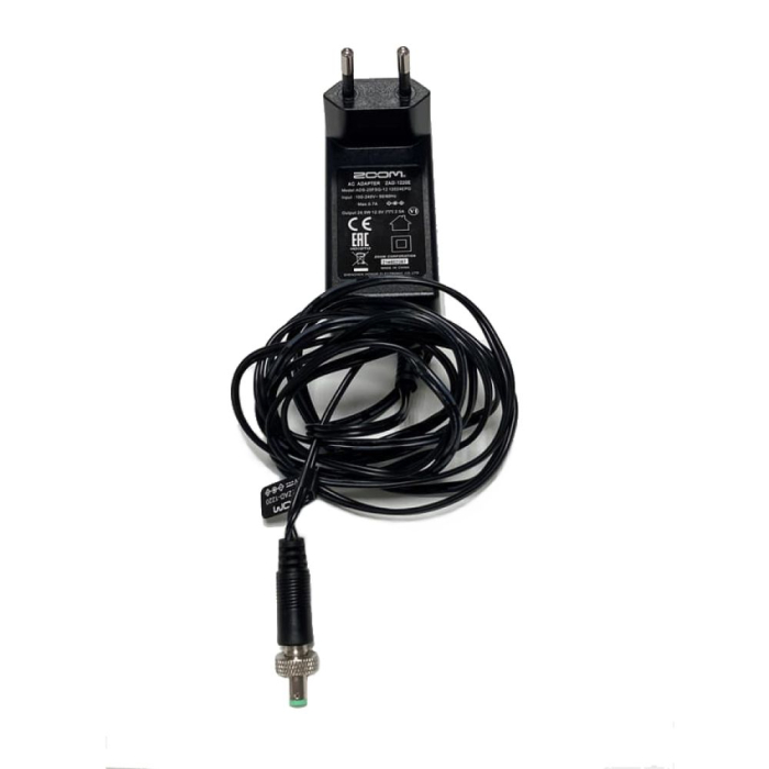 Audio cables, adapters - Zoom ZAD-1220E Locking AC Adaptor (DC12V) for R20 - quick order from manufacturer