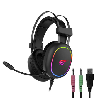 Головная гарнитура - Gaming Headphones Havit GAMENOTE H2016D RGB USB+3.5mm H2016d - быстрый заказ от производителя