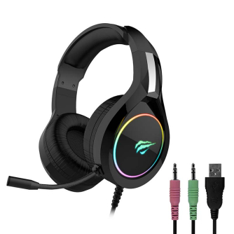 Головная гарнитура - Gaming headphones Havit GAMENOTE H2232D RGB USB+3.5mm H2232d - быстрый заказ от производителя