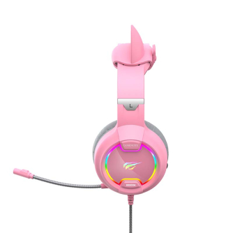 Головная гарнитура - Gaming headphones Havit GAMENOTE H2233d RGB (pink) H2233d-pink - быстрый заказ от производителя