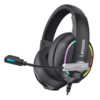 Austiņu mikrofoni - Lenovo HU75 gaming headset (black) PTM7C02878 - ātri pasūtīt no ražotāja