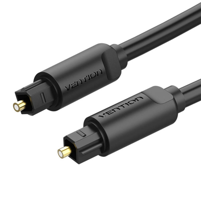 Аудио кабели, адаптеры - Toslink Optical Audio Cable Vention BAEBF 1m (Black) BAEBF - быстрый заказ от производителя