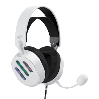 Austiņu mikrofoni - Gaming Headphones Havit H2038U RGB (white) H2038U (White) - ātri pasūtīt no ražotāja