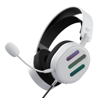 Austiņu mikrofoni - Gaming Headphones Havit H2038U RGB (white) H2038U (White) - ātri pasūtīt no ražotāja