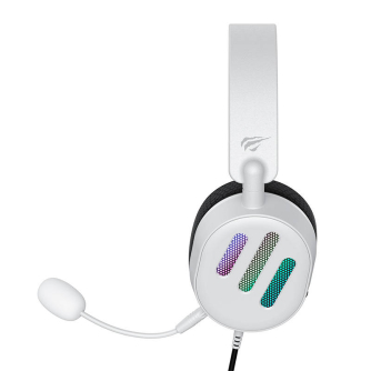 Austiņu mikrofoni - Gaming Headphones Havit H2038U RGB (white) H2038U (White) - ātri pasūtīt no ražotāja