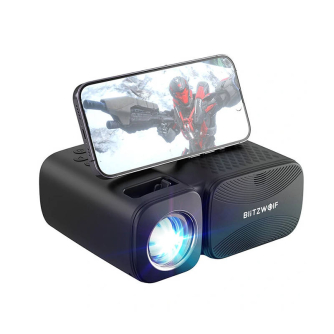 Проекторы и экраны - BlitzWolf BW-V3 Mini LED beamer / projector, Wi-Fi + Bluetooth (black) BW-V3 Mini - быстрый заказ от произв