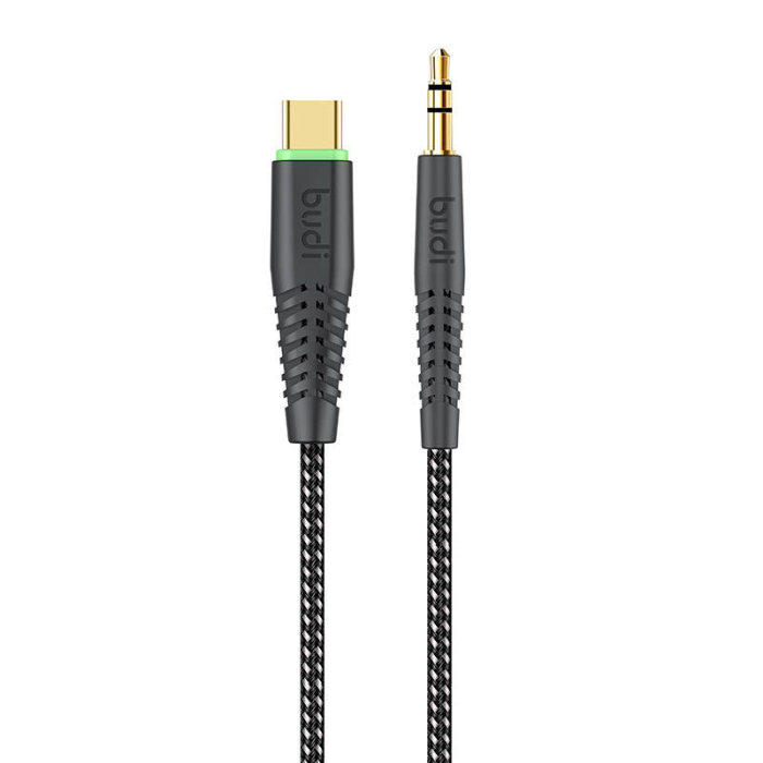 Audio vadi, adapteri - USB-C to AUX cable Budi 1.2m 150TXA - ātri pasūtīt no ražotāja