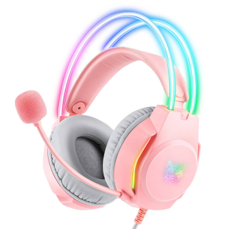 Austiņu mikrofoni - Gaming headphones ONIKUMA X26 Pink X26P - ātri pasūtīt no ražotāja