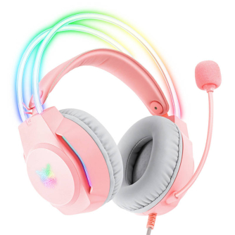 Headset Microphones - Gaming headphones ONIKUMA X26 Pink X26P - quick order from manufacturer