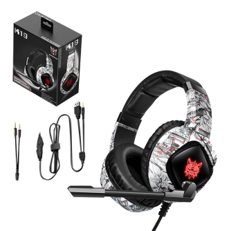 Headset Microphones - Gaming headphones ONIKUMA K19 Camou White K19W Camou - quick order from manufacturer