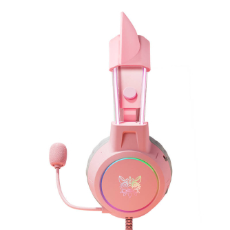 Головная гарнитура - Gaming headphones ONIKUMA X15Pro Pink Cats Ears X15PROP with cat ear - быстрый заказ от производителя